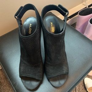 Aldo Black chunky heels